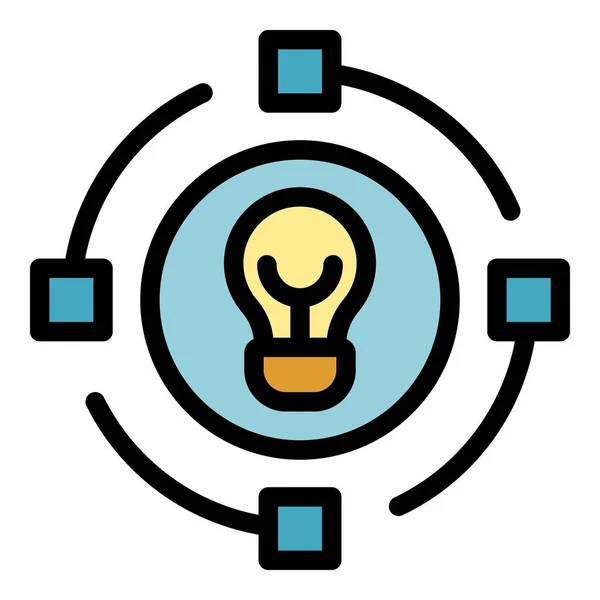 Startup idea icon color outline vector — Stock Vector
