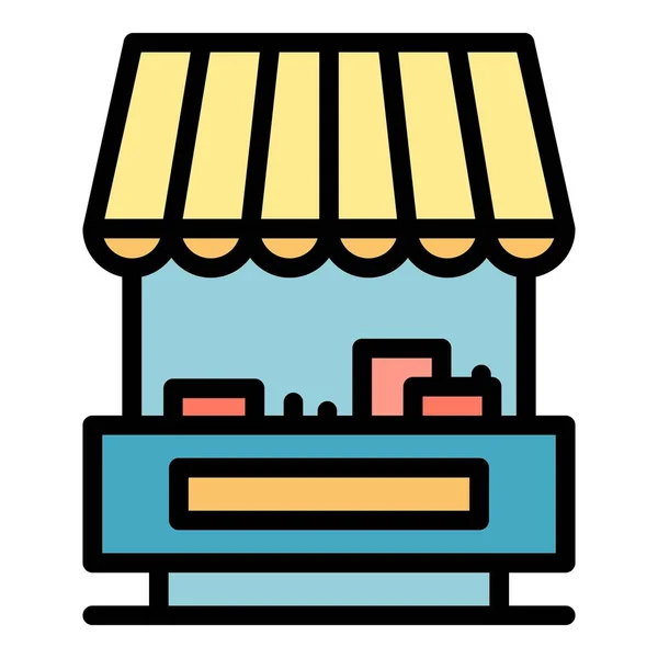 Customer online shop icon color outline vector — стоковый вектор