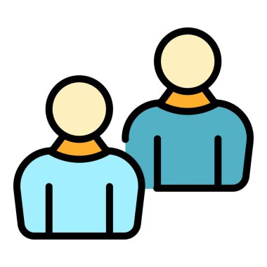 Akıl hocası bütünlüğü renk ana hatları vektörü