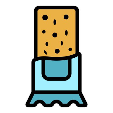 Enerji çubuğu renk ana hatları vektörü