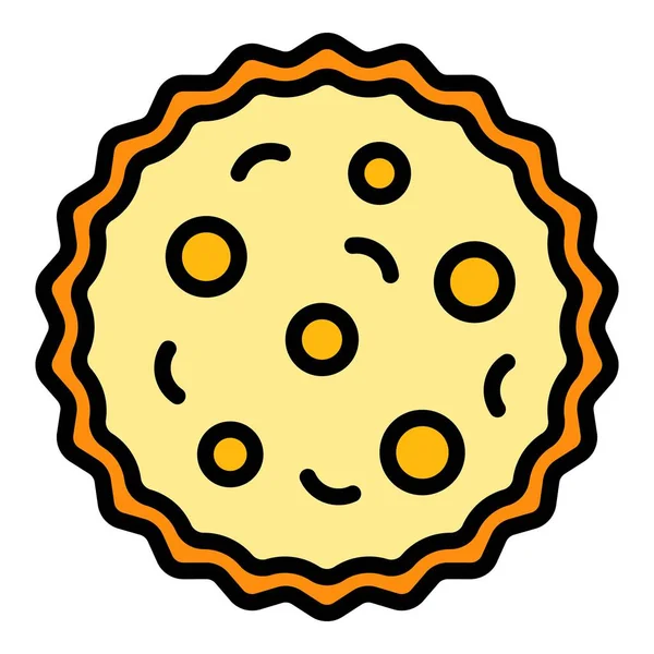 Pastry apple pie icon color outline vector — стоковый вектор