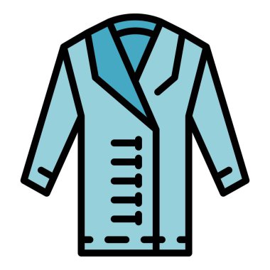 Kumaş kumaş tamir simgesi renk ana hatları vektörü