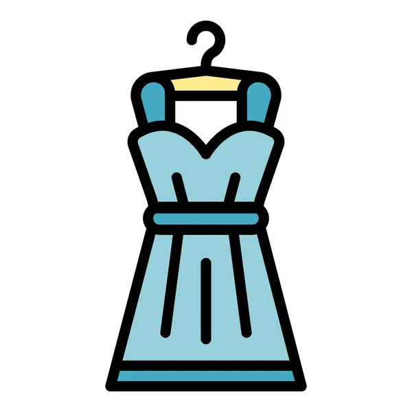 Sukienka naprawa ikona kolor zarys wektor — Wektor stockowy