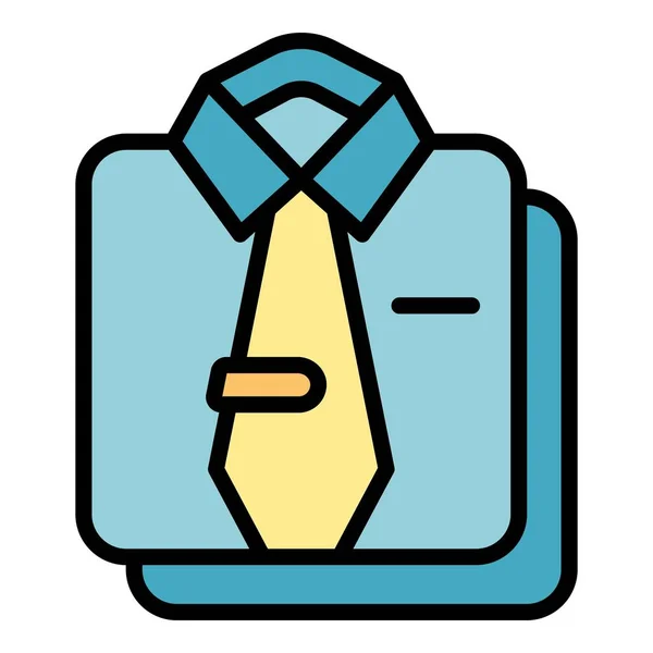 Sewed suit icon color outline vector — 스톡 벡터