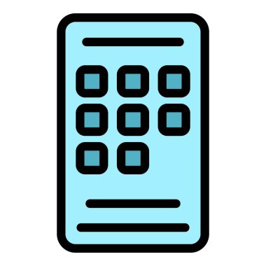 Dönüştürme çözümleri simge renk ana hatları vektörü