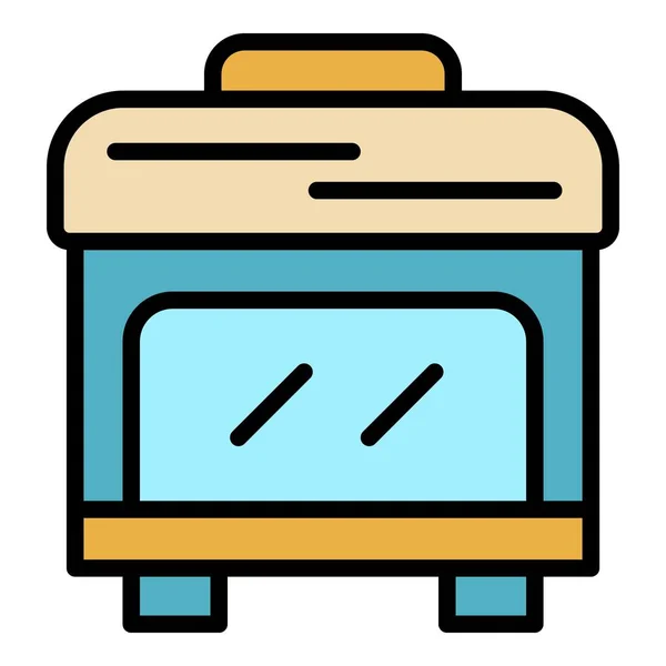 Smoker icon color outline vector — стоковый вектор