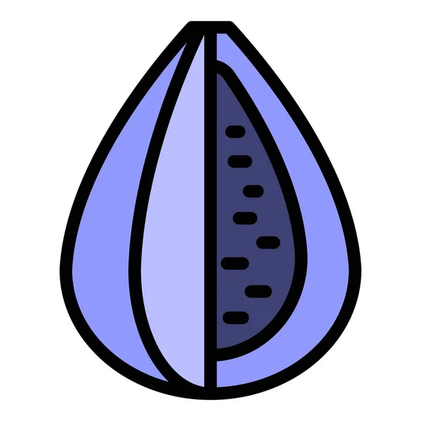 Figs icon color outline vector — 图库矢量图片