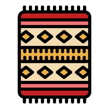 Dua mat simgesi renk ana hatları vektörü