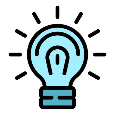 Yaratıcı toplantı simgesi renk ana hatları vektörü