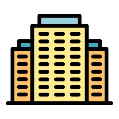 Hissedarlar simge renk ana hatları vektörü oluşturuyorlar