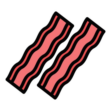 Pastırma simge renk özet vektörü