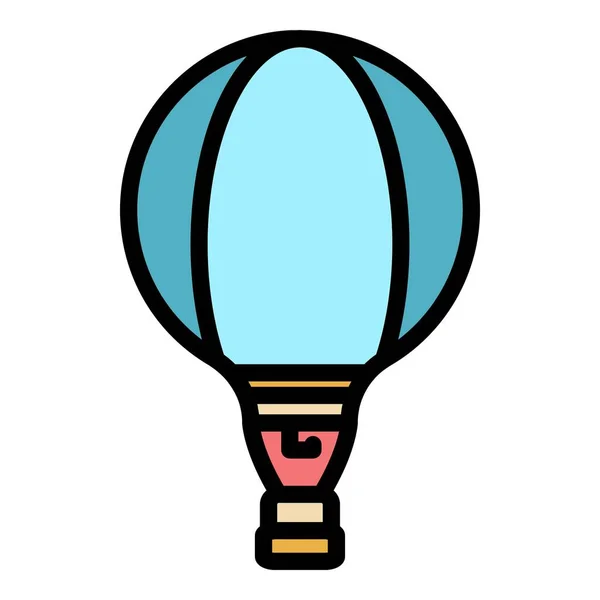 Turkish balloon icon color outline vector — Vetor de Stock