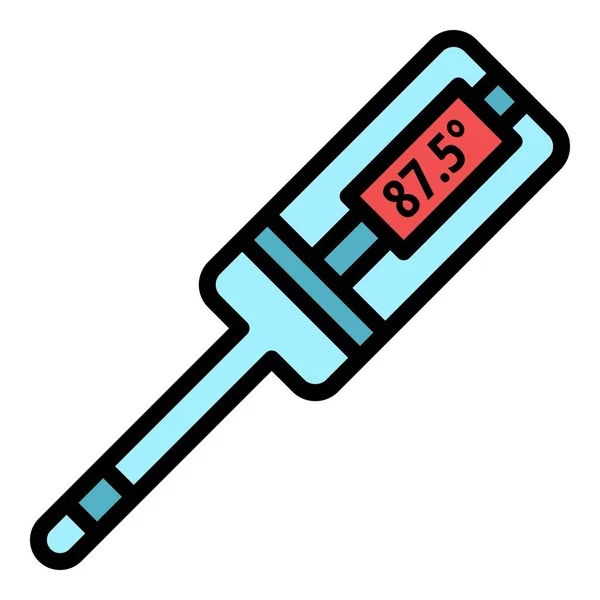 Medical digital thermometer icon color outline vector — Stockvektor