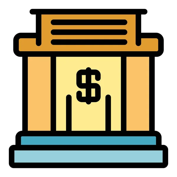 Money holder icon color outline vector — стоковый вектор