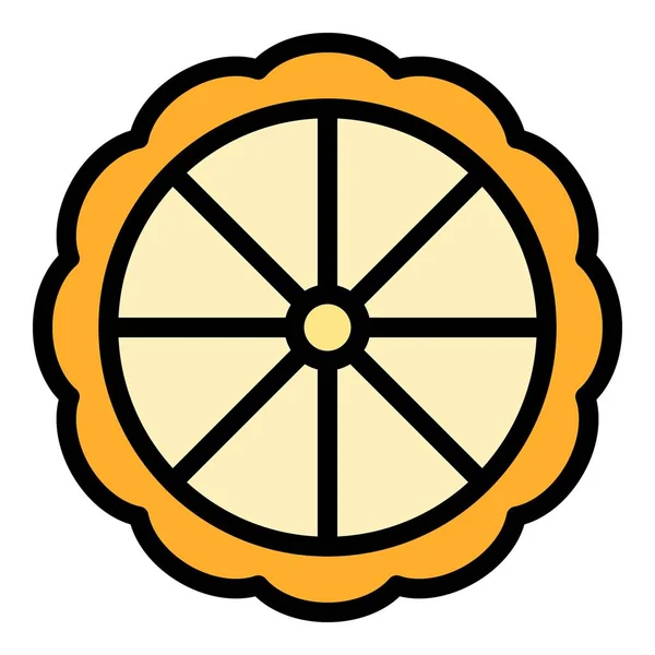 Lemon bergamot icon color outline vector — 图库矢量图片