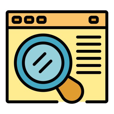 Çevrimiçi uyuşturucu simgesi renk ana hatlarını ara