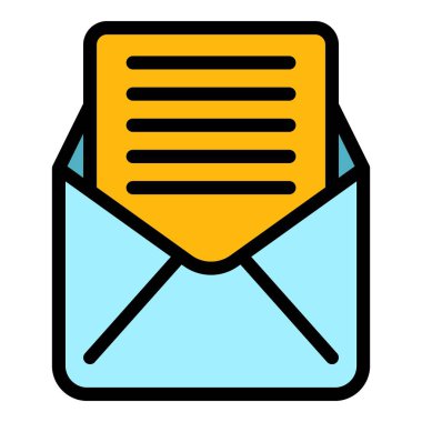 E- posta simgesi renk ana hatlarını aç