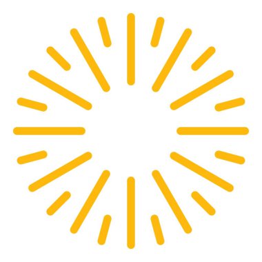 Havai fişek kutlama simgesi renk ana hatları vektörü