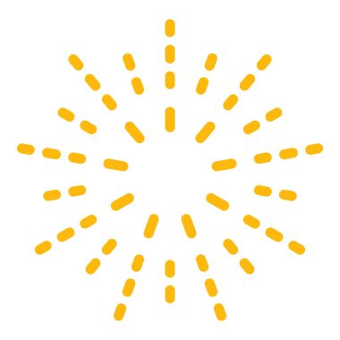 Havai fişek roketleri simge renk ana hatları vektörü