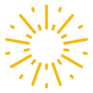 Havai fişek paketi simgesi renk ana hatları vektörü