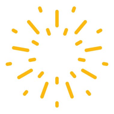 Havai fişek gökyüzü gece simgesi renk ana hatları vektörü