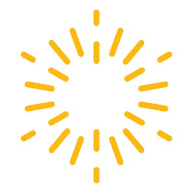 Havai fişek karnavalı dekor simgesi renk ana hatları vektörü