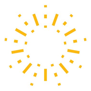 Amerikan havai fişek simgesi renk ana hatları vektörü