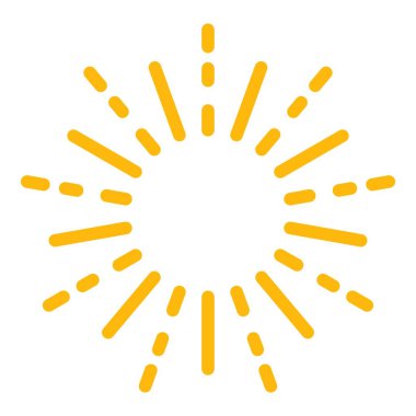 Xmas havai fişek simgesi renk ana hatları vektörü parlıyor