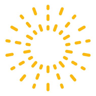 Çember parlak havai fişek simgesi renk ana hatları vektörü