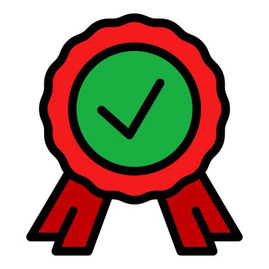 Olay simgesi renk ana hatları vektörü