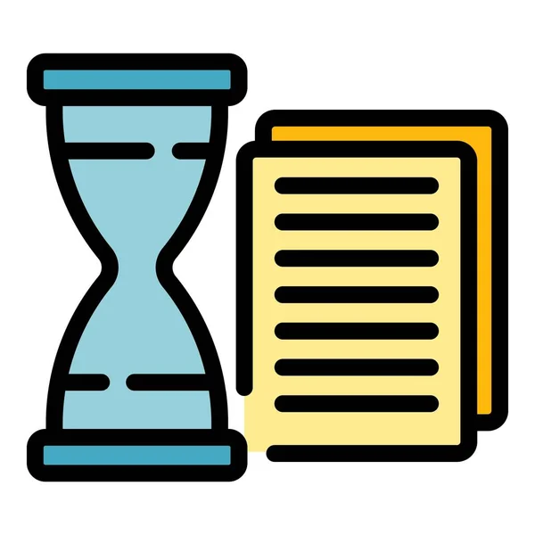 Time opportunity icon color outline vector — Stock vektor