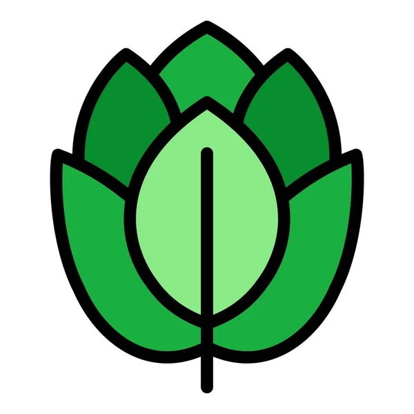 Organic artichoke icon color outline vector — 图库矢量图片