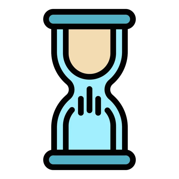 Time management icon color outline vector —  Vetores de Stock