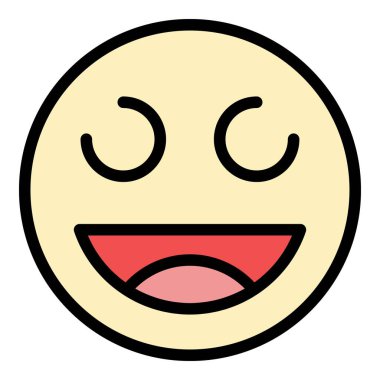 Emoji simgesi renk ana hatlarını kutla