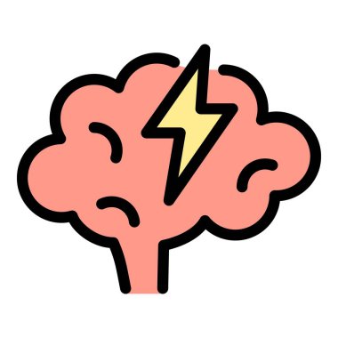 İş işbirliği simge renk ana hatları vektörü beyin fırtınası