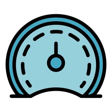 İş işbirliği gösterge paneli renk ana hatları vektörü