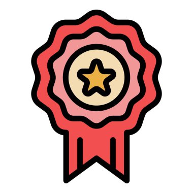 Başarı simgesi renk özet vektörünü uzmanlaştır