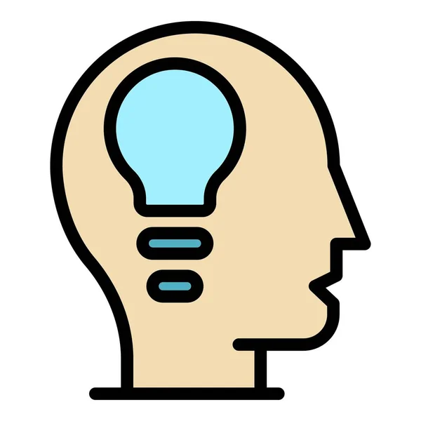 Expertise thinking icon color outline vector — Stock Vector