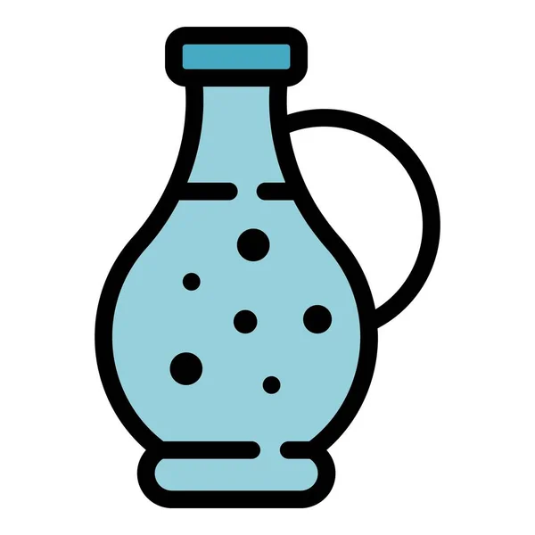 Aceite de oliva icono color contorno vector — Vector de stock