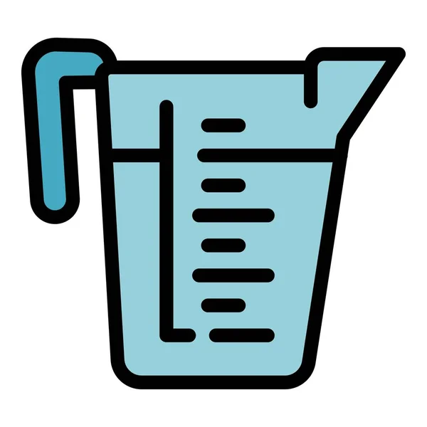 Filter water jug icon color outline vector — Vettoriale Stock