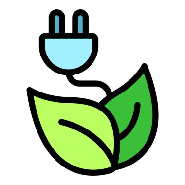 Yaprak tıkacı renk dış hat vektörü