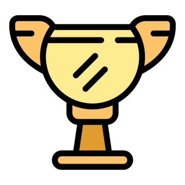 Ganimet simgesi renk ana hatları vektörü