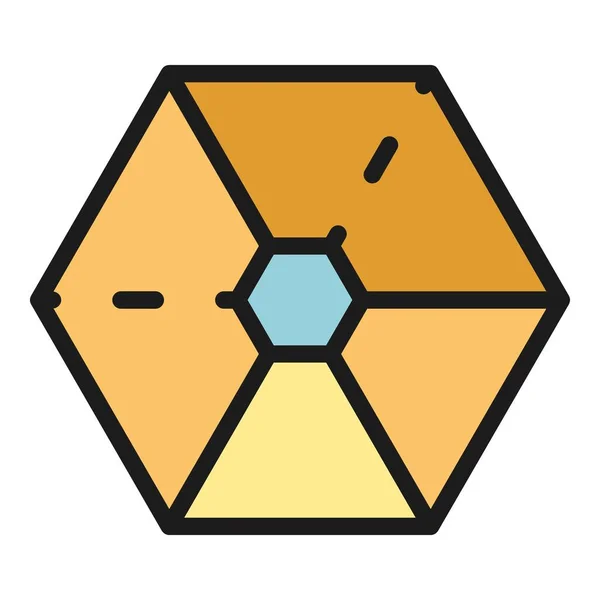Hierarchy department icon color outline vector — 图库矢量图片