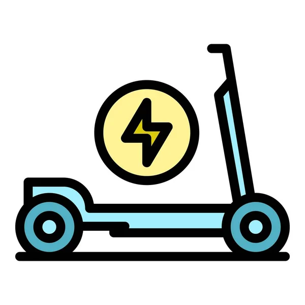 Eco transport icon color outline vector — Stockvektor