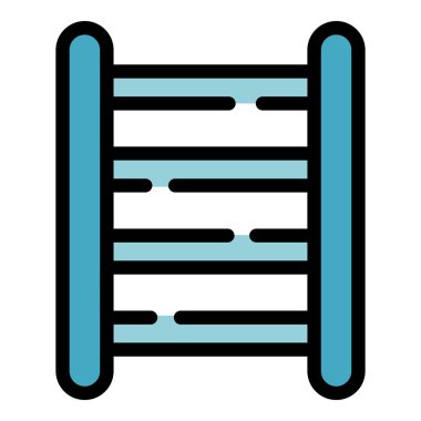 Duvar çubuğu renk ana hatları vektörü