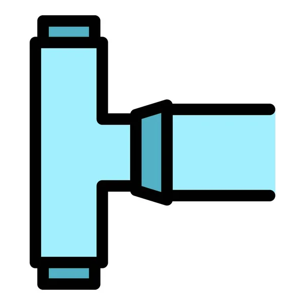 Water pipe icon color outline vector — стоковый вектор