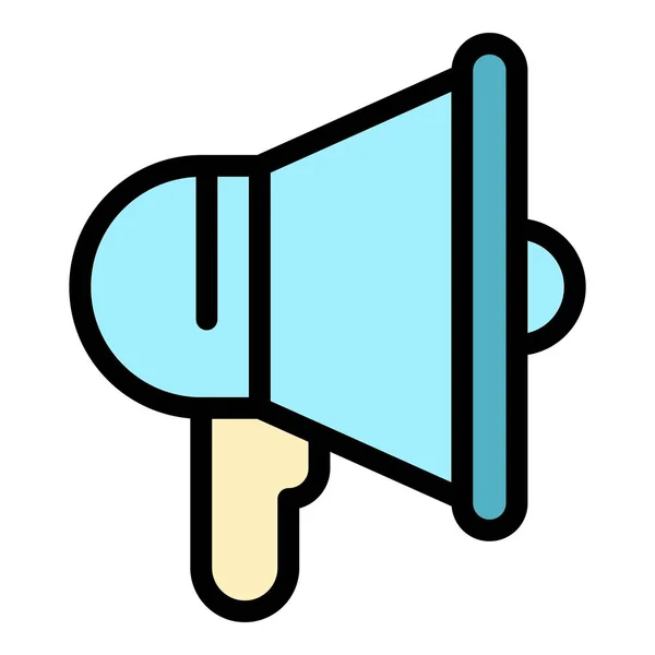Customer megaphone icon color outline vector — стоковый вектор
