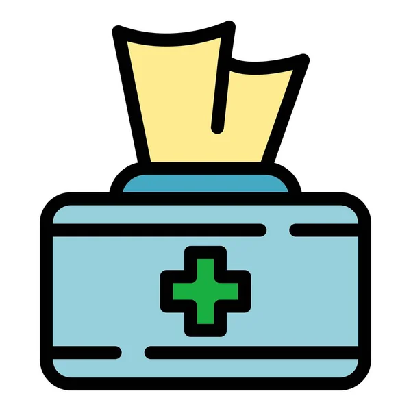 Medical covers icon color outline vector — Stock Vector