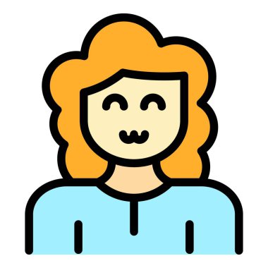 Ana simge rengi dış hat vektörü