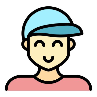 Torun simgesi renk dış hat vektörü